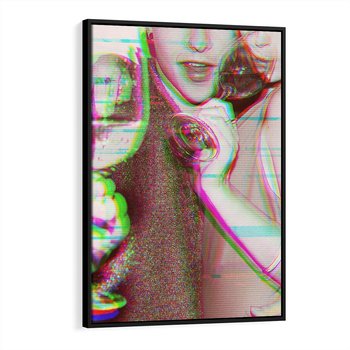 Obraz w ramie 50x70 - Zakochani na Kliszy - zdjecie, stara prześwietlona klisza - rama czarna