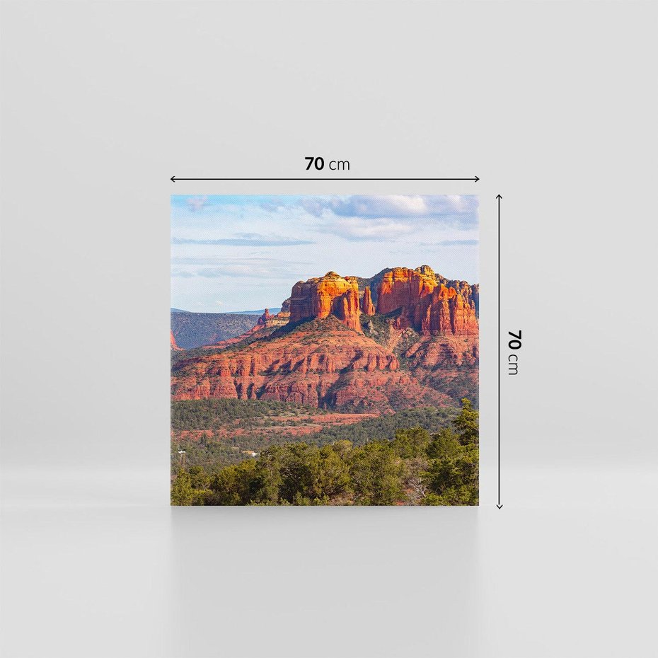 Obraz na płótnie 70x70 - Majestatyczny Wielki Kanion - wielki kanion, perspektywa