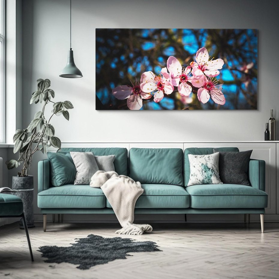 Obraz na płótnie 100x50 - Kwiatowe piękno w pełnym rozkwicie - kwiat, kwiaty