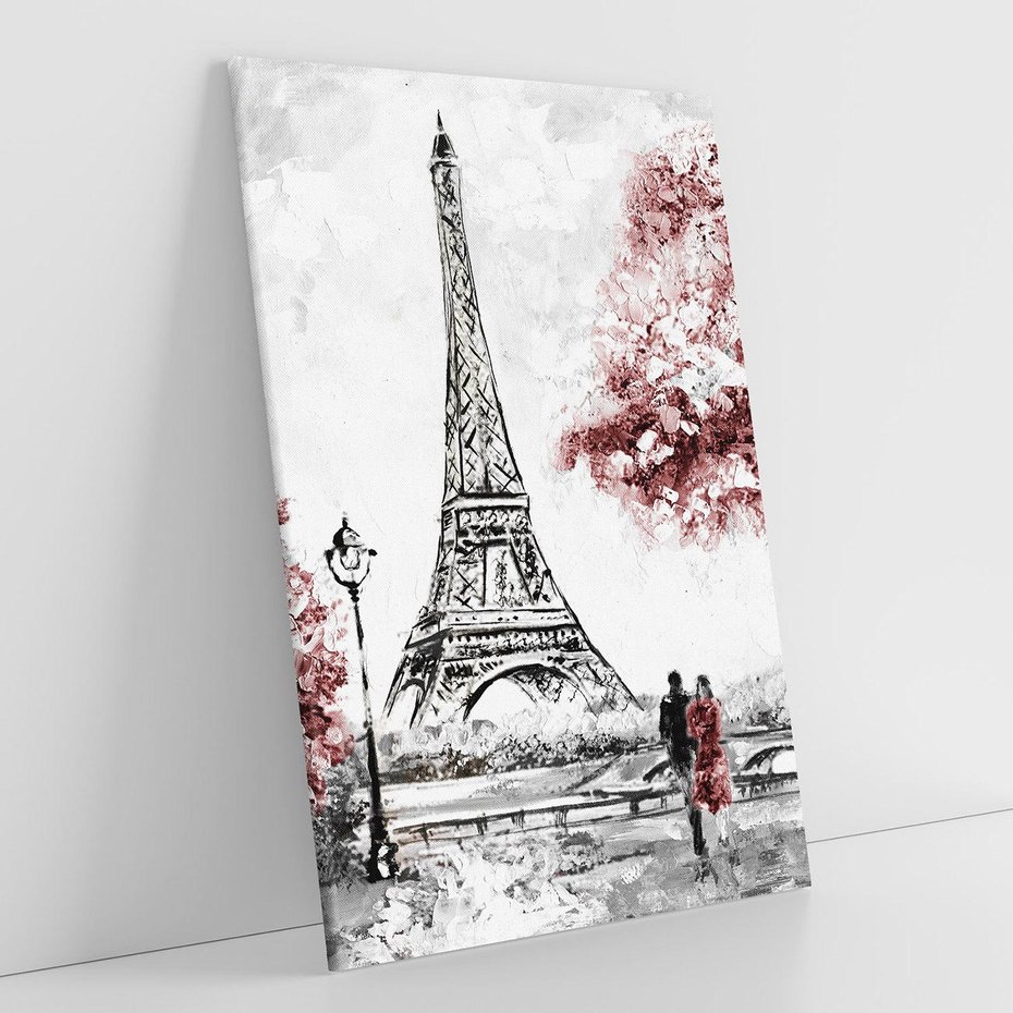 Obraz na płótnie 70x100 - Romantyczny Paryż - Paryż, Wieża