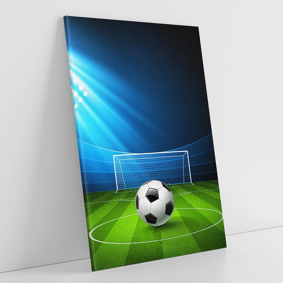 Obraz na płótnie 50x70 - Piłkarska ekscytacja w momencie gola - piłka, nożna
