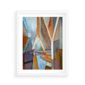Plakat w ramie 40x50 - Geometria abstrakcji - abstrakcja, geometria - rama biała