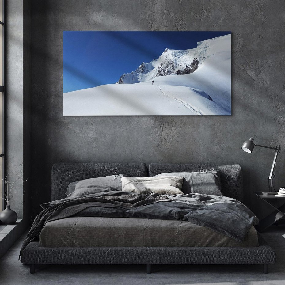 Obraz na płótnie 120x60 - Górska zima w pełnym blasku - góry, zima