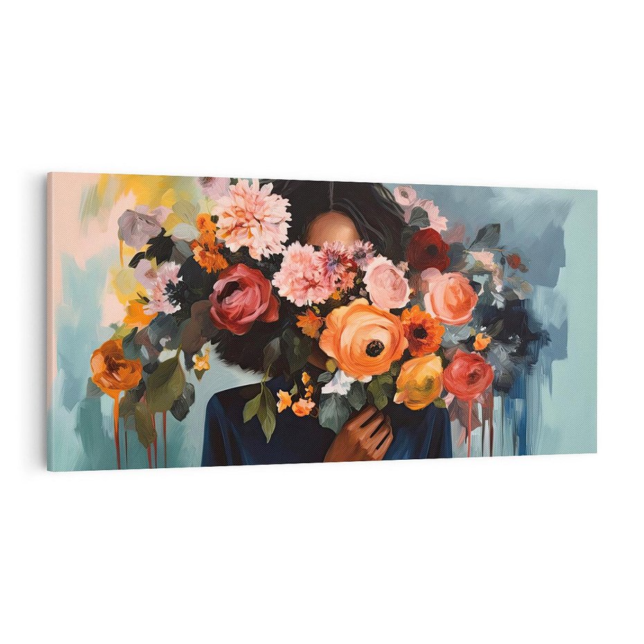 Obraz na płótnie 120x60 - Ukryte Emocje - obraz, akwarela