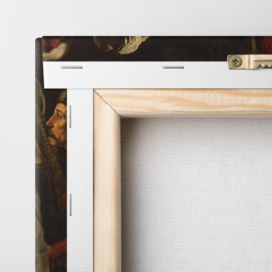 Obraz na płótnie 50x50 - Card and Backgammon Players (ok. 1595), Caravaggio - reprodukcja, obraz na płótnie