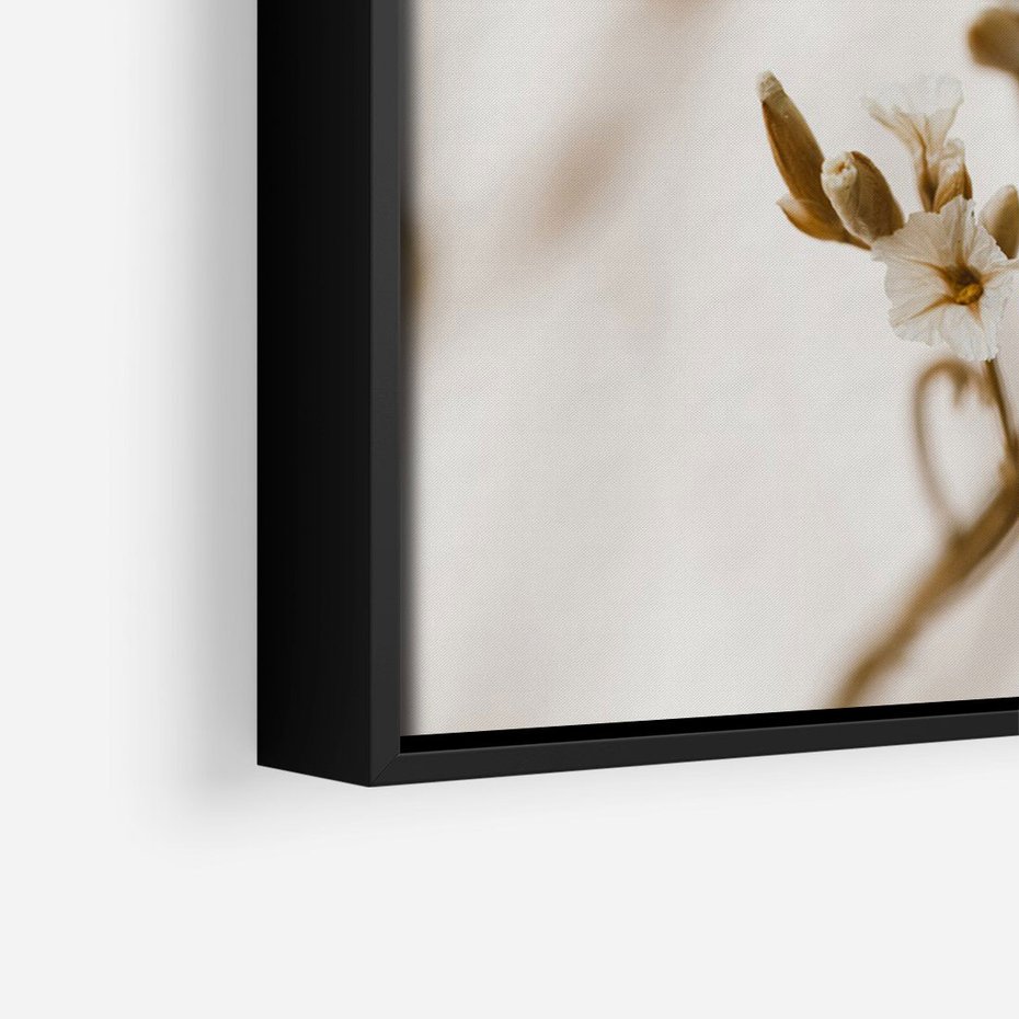 Obraz w ramie 70x100 - Kwiatowa suchość - kwiaty, susz - rama czarna