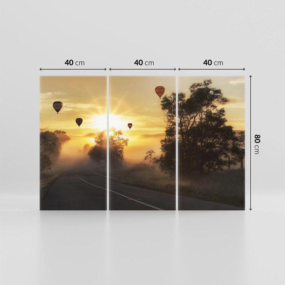 Obraz na płótnie 120x80 - Krajobraz drogowy - krajobraz, droga