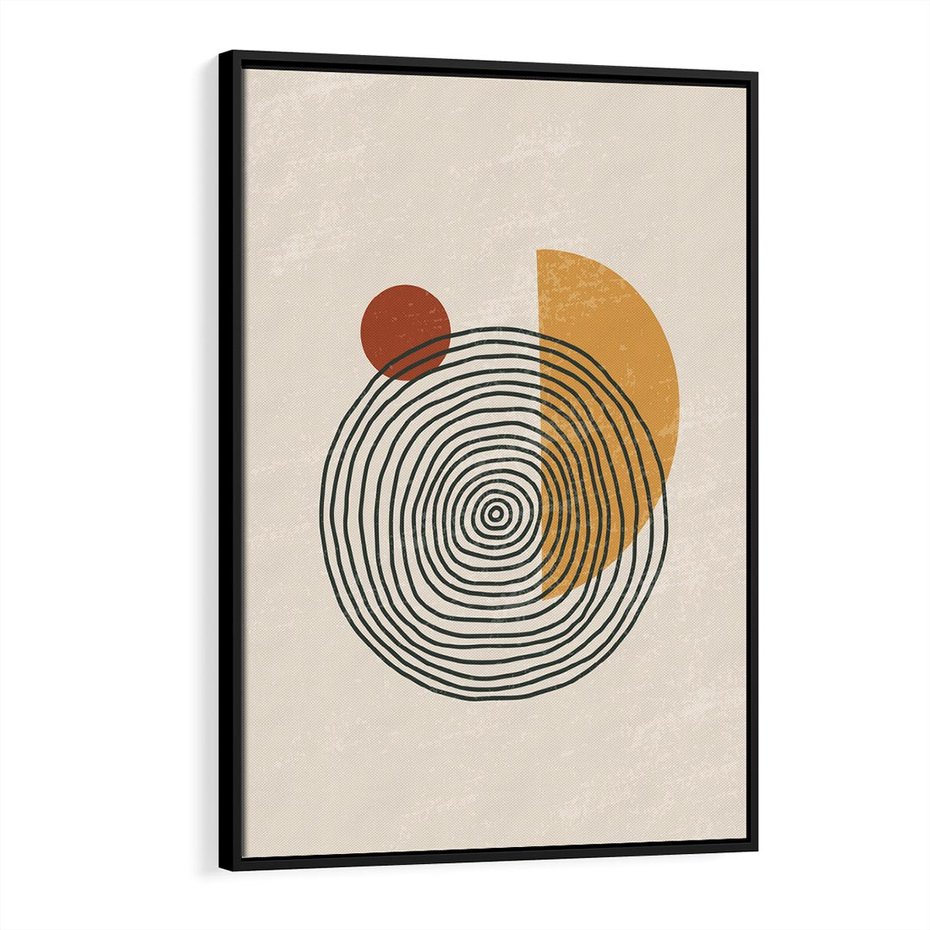 Obraz w ramie 50x70 - Odbicia Wyobraźni - nowoczesna sztuka, minimalizm - rama czarna