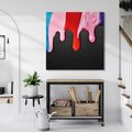 Obraz na płótnie 30x30 - Abstrakcja Kolorowych Farb - farba, abstrakcja