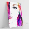 Obraz na płótnie 50x70 - Kobieta Twarz Abstrakcja - kobieta, twarz