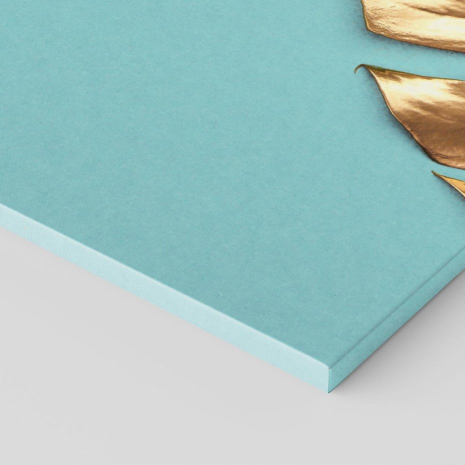 Obraz na płótnie 120x40 - Piękno Natury - złote, liście