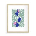 Plakat w ramie 50x70 - Figi Fioletu - figi, sztuka nowoczesna - rama drewno
