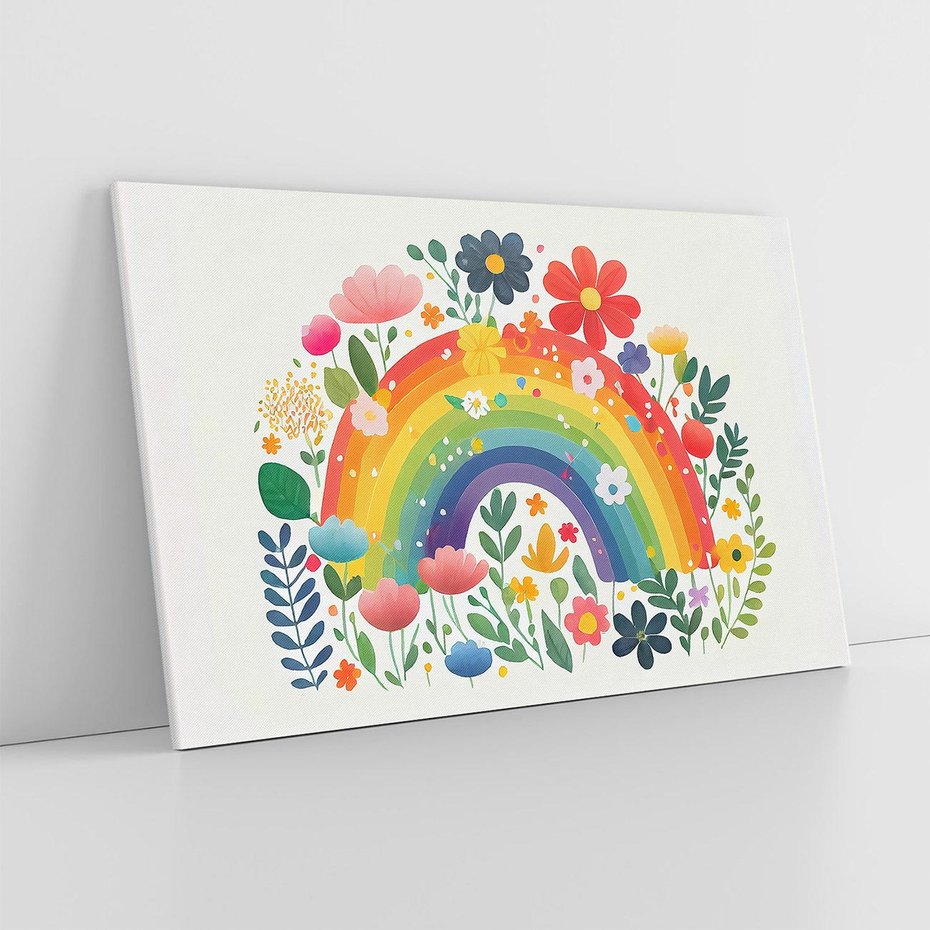 Obraz na płótnie 100x70 - Kolorowe Marzenia - obraz do pokoju dziecka, dziewczynki