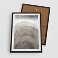 Plakat w ramie 50x70 - Przenikające Kształty - rozmyte cienie, abstrakcja - rama czarna