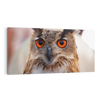 Obraz na płótnie 120x60 - Mądra sowa w locie - sowa, ptak