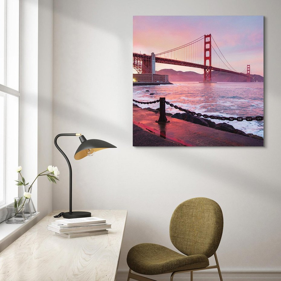 Obraz na płótnie 50x50 - Golden Gate most USA - Golden Gate, most