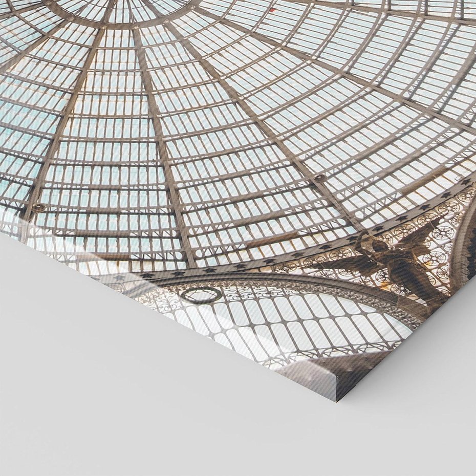 Obraz na płótnie 70x100 - Magia Sklepienia - sklepienie, szklany dach