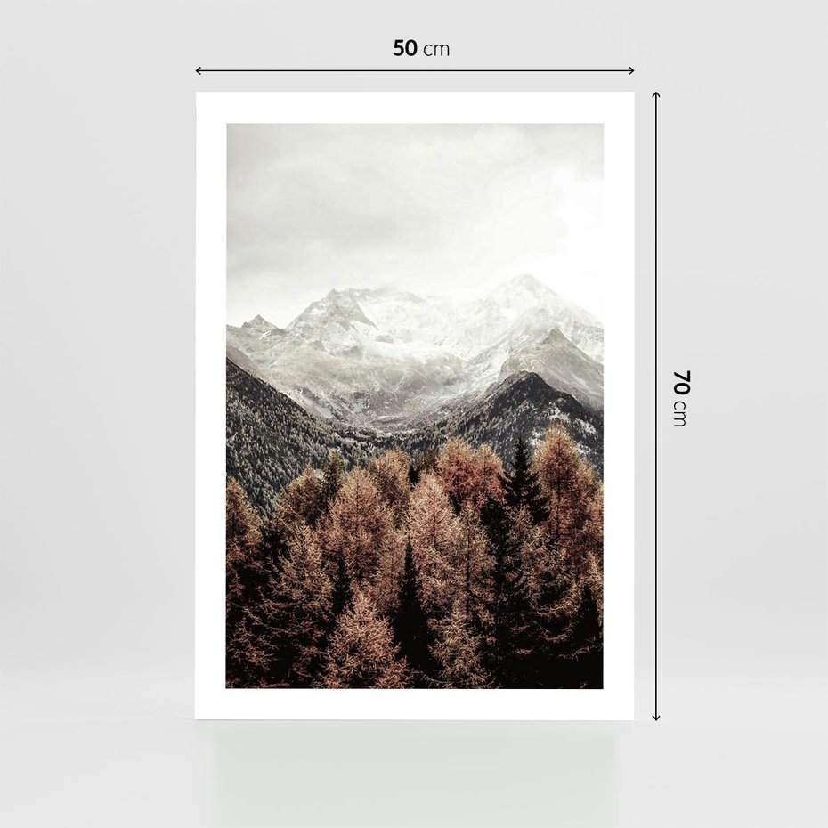 Plakat bez ramy 50x70 - Jesienna Przyroda - góry, jesień