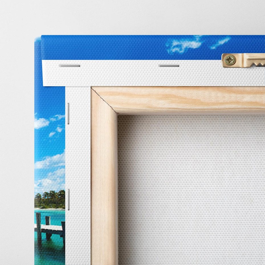 Obraz na płótnie 30x30 - Lazur na Plaży - plaża, lazur