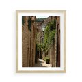 Plakat w ramie 40x50 - Urokliwa włoska uliczka - włoska, uliczka - rama drewno