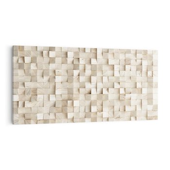 Obraz na płótnie 100x50 - Geometryczne 3D: Abstrakcyjna Harmonia - geometryczne, 3D