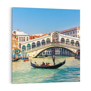 Obraz na płótnie 50x50 - Wenecja: romantyczne zakątki miasta - Wenecja, Włochy