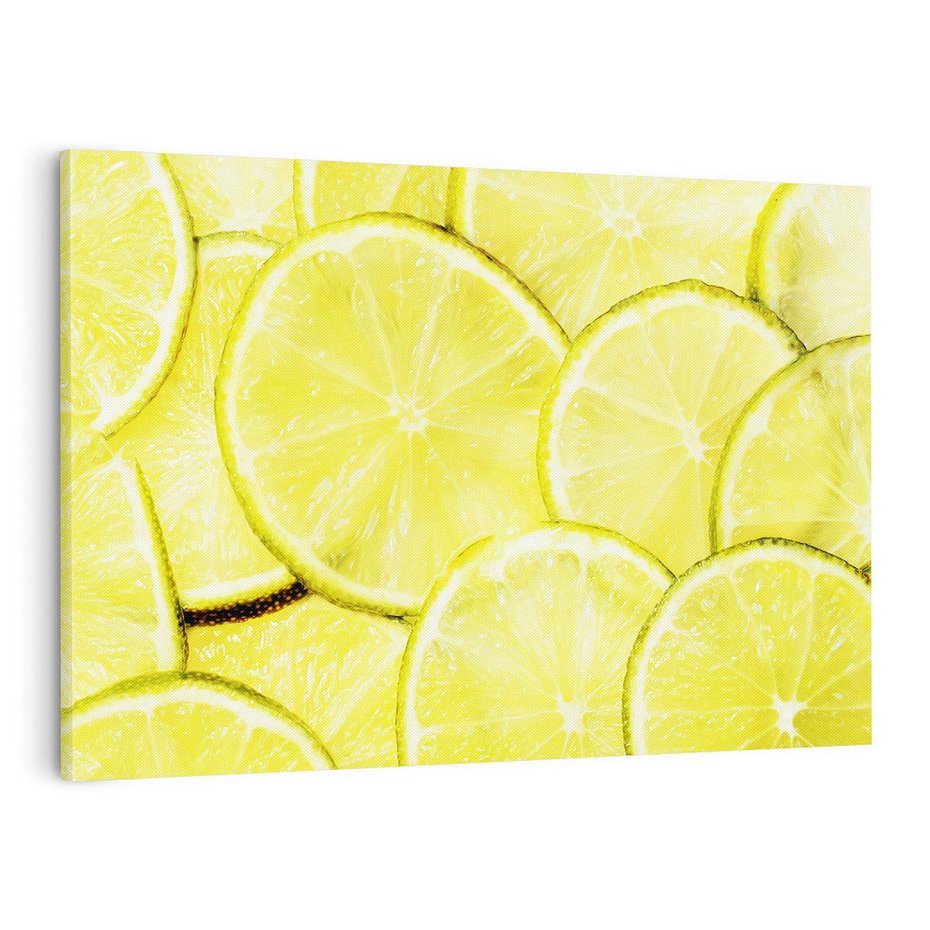 Obraz na płótnie 70x50 - Cytryny, Limonki - Owocowa Świeżość - cytryny, limonki