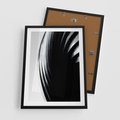 Plakat w ramie 50x70 - Awangarda w Kontraście - architektura, nowoczesne formy - rama czarna