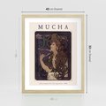 Plakat w ramie 40x50 - Reprodukcja A.Mucha - Mucha, plakat z reprodukcją - rama drewno