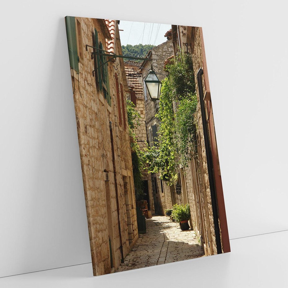 Obraz na płótnie 50x70 - Urokliwa włoska uliczka - włoska, uliczka
