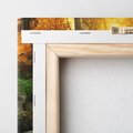 Obraz na płótnie 80x80 - Siła Natury: Strumień w Lesie - strumień, las