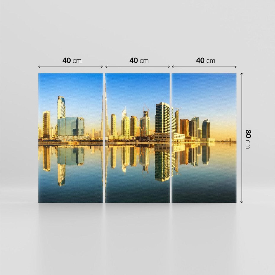 Obraz na płótnie 120x80 - Panorama Dubaju - Dubai, Dubaj