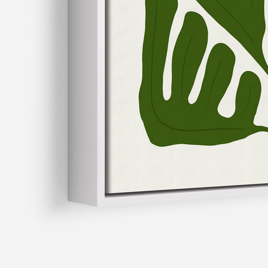 Obraz w ramie 50x70 - Minimalistyczny Urok Kwiatu - kwiat, sztuka nowoczesna - rama biała