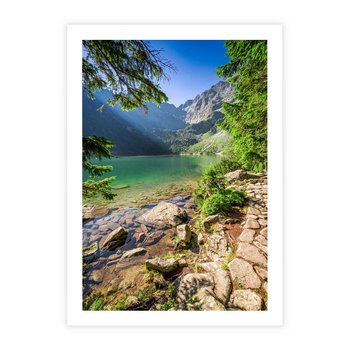 Plakat bez ramy 30x40 - Mistyczna Przyroda - góry, jezioro