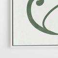 Obraz w ramie 80x120 - Zieleń Wyjątkowego Ukojenia - zielony odcień, abstrakcja - rama biała