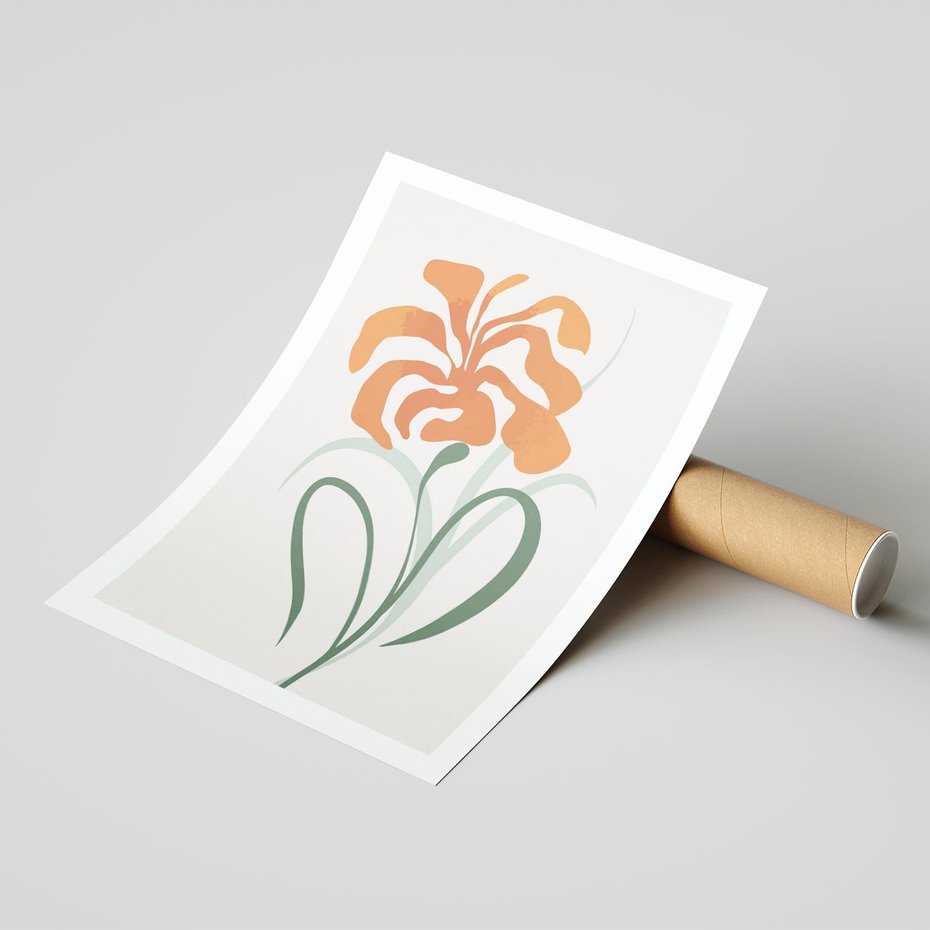 Plakat bez ramy 50x70 - Kwiatowe Harmonie - kwiat, sztuka nowoczesna