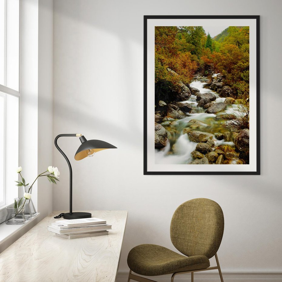 Plakat bez ramy 30x40 - Śpiew Strumienia - strumień, górski