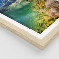 Plakat w ramie 30x40 - Mistyczne Połączenie - jezioro, góry - rama drewno