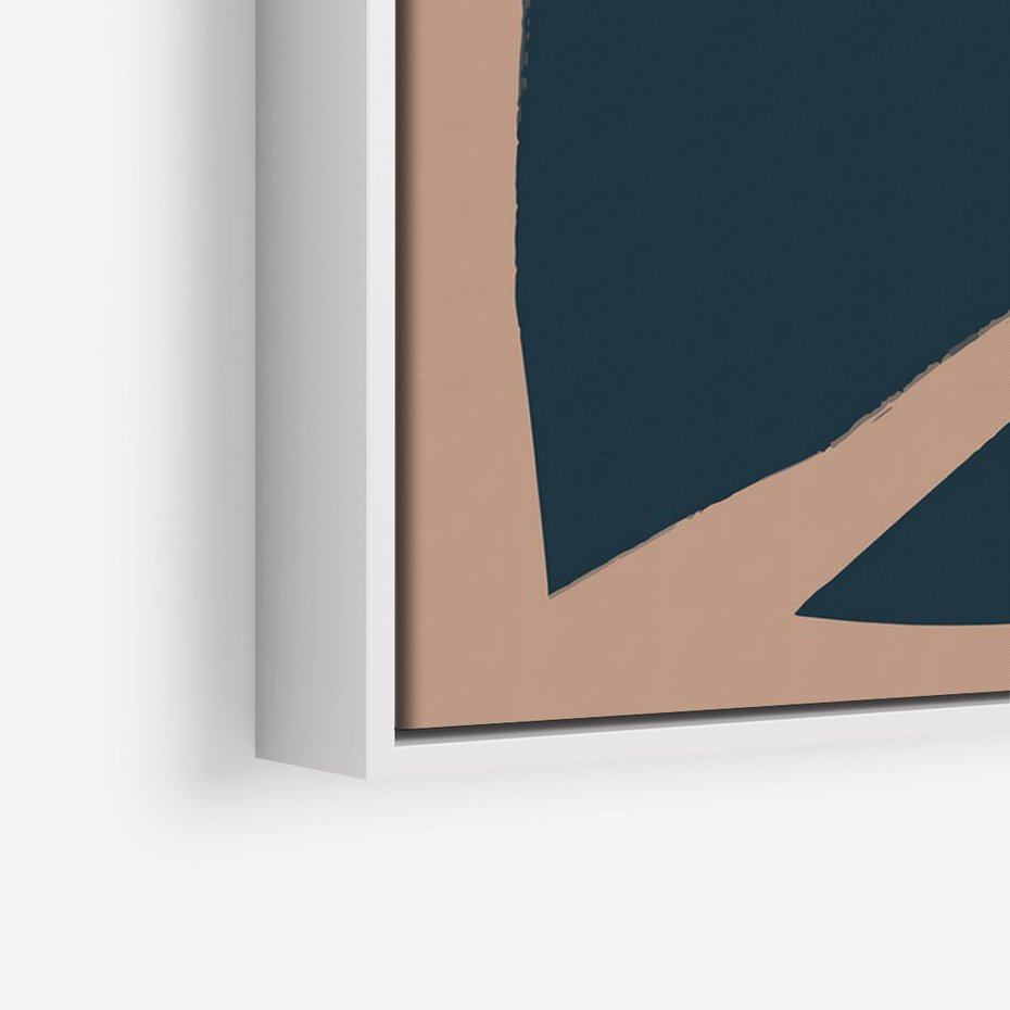 Obraz w ramie 80x120 - Rozkwitająca Wolność Boho - abstrakcyjny obraz, plakat - rama biała