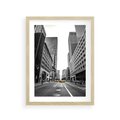 Plakat w ramie 30x40 - Ulica Nowego Jorku - ulica, Nowy Jork - rama drewno