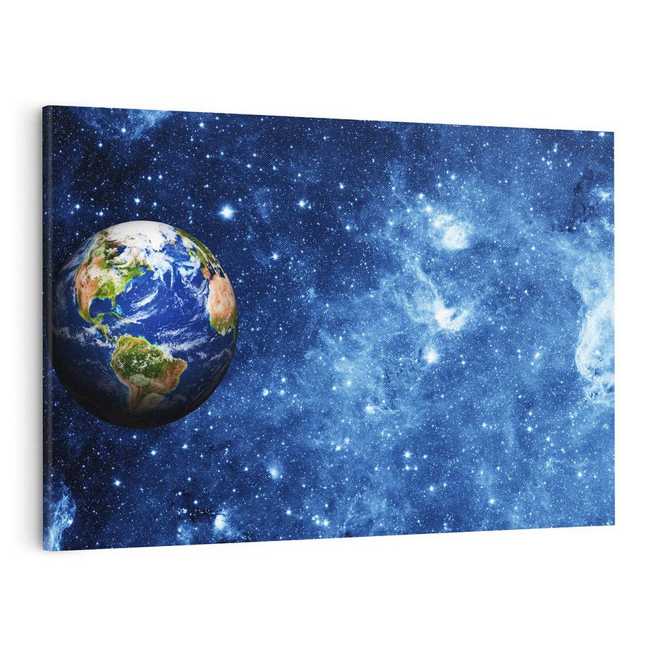 Obraz na płótnie 120x80 - Kosmiczne podróże na Ziemię - kosmos, ziemia