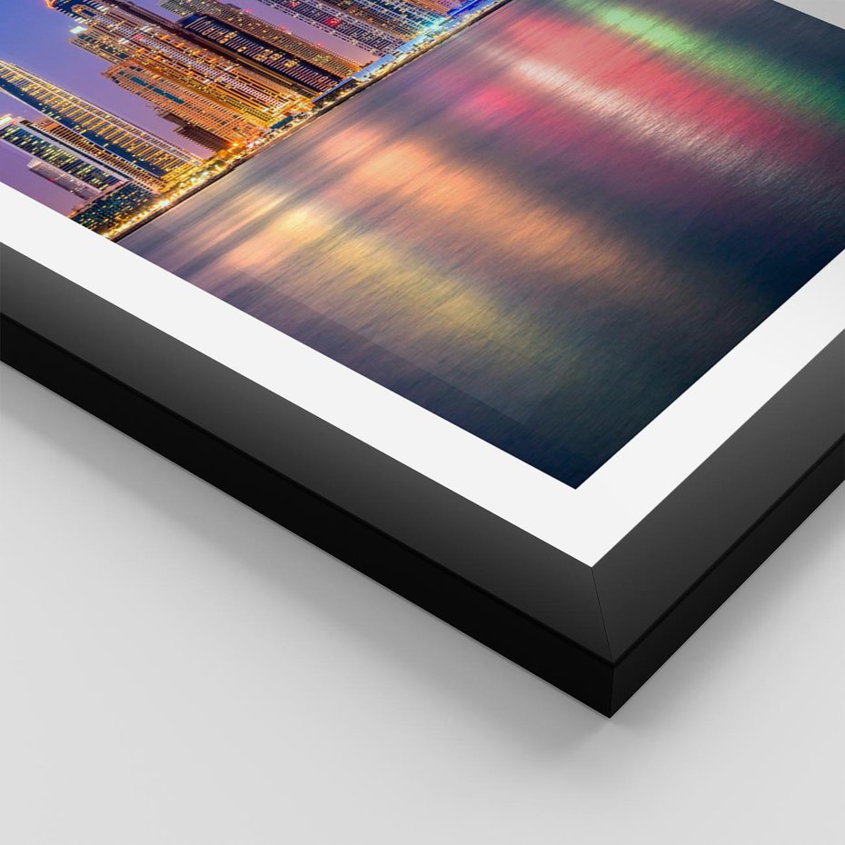 Plakat w ramie 30x40 - Nowy Jork: pulsujące miasto - Nowy Jork, miasto - rama czarna