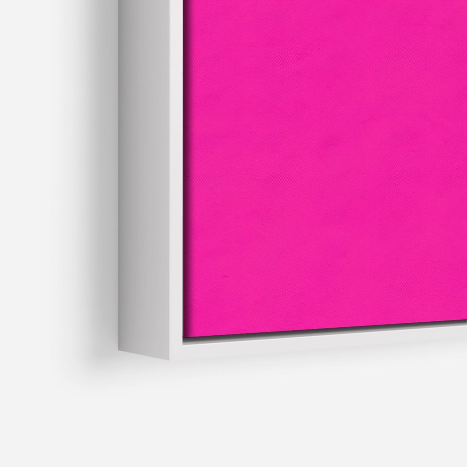 Obraz w ramie 70x100 - Retro Stylizacja - palma, liście - rama biała