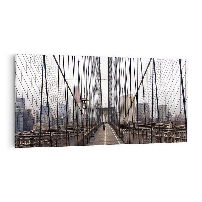 Obraz na płótnie 100x50 - Nowoczesna Linia - most, nowoczesna