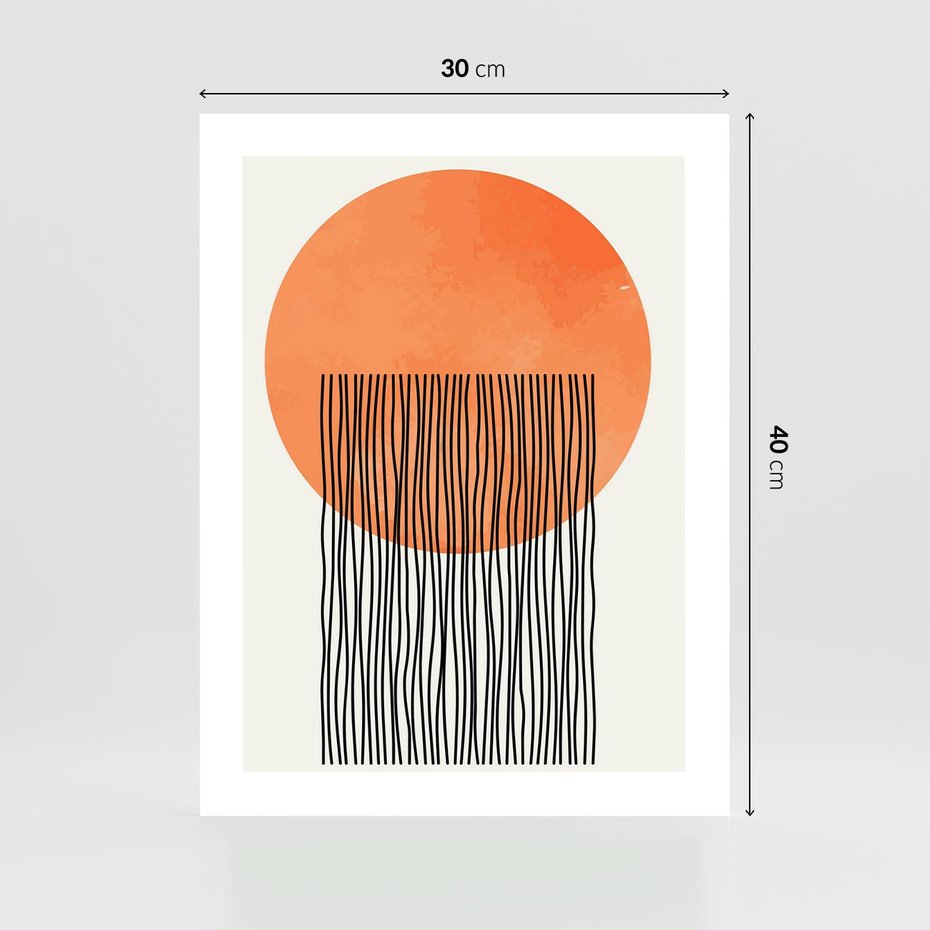 Plakat bez ramy 30x40 - Echa Wyobraźni - koło, boho styl