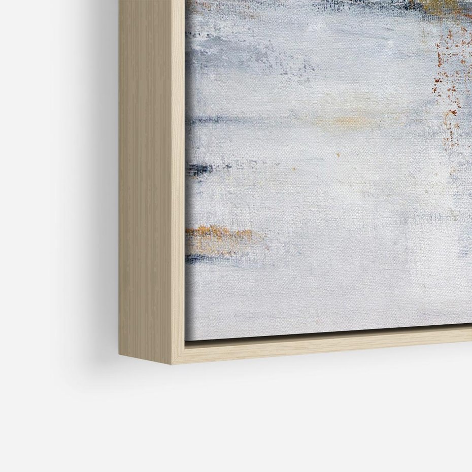 Obraz w ramie 80x80 - Kontrastujące Chaosy - abstrakcja, kontrast - rama drewno