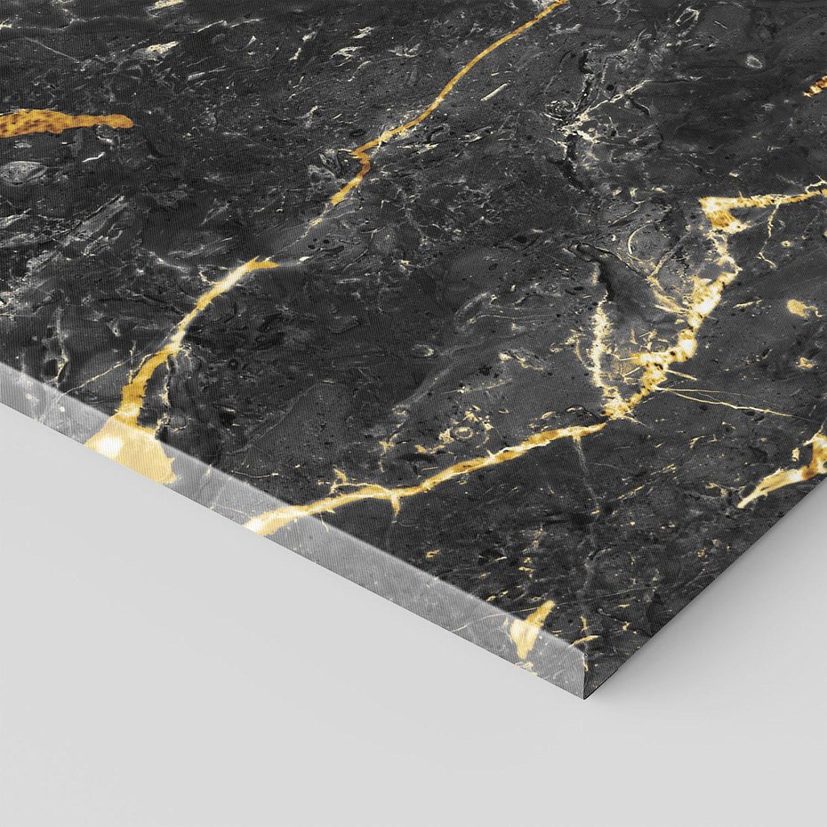 Obraz na płótnie 100x70 - Egzotyczny Blask - marmur, złoto