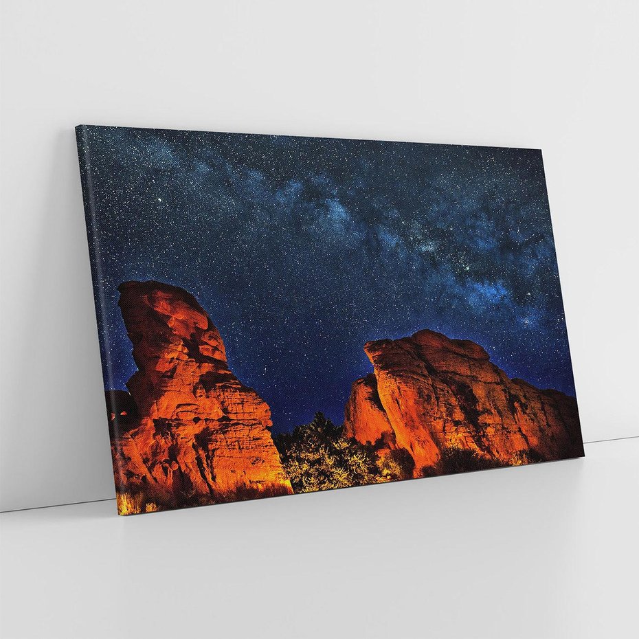 Obraz na płótnie 70x50 - Podróż przez kosmiczne gwiazdy - gwiazdy, kosmos