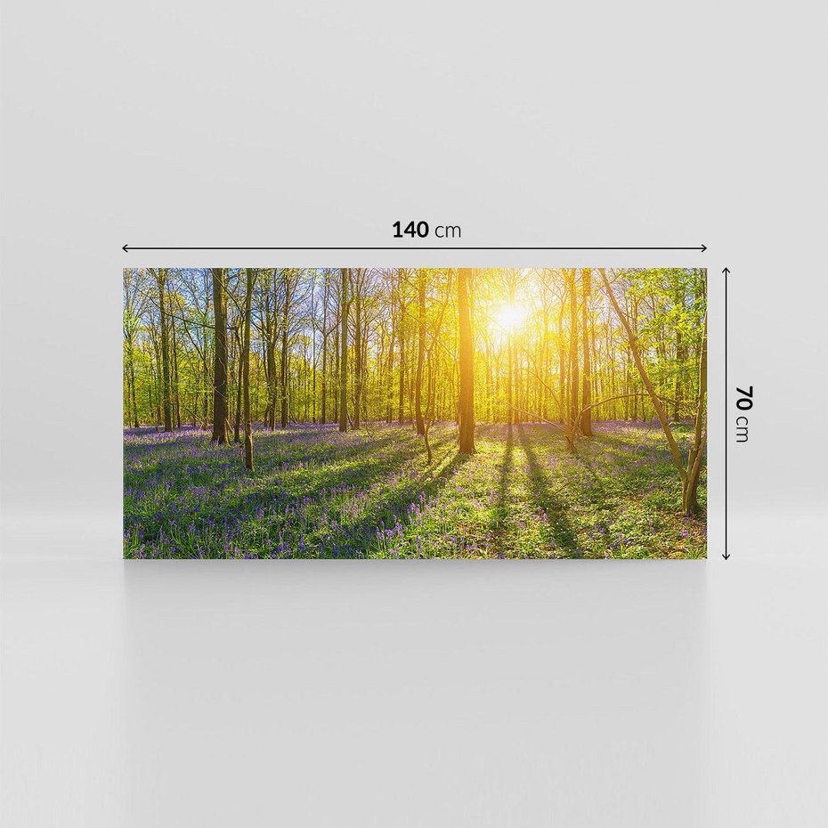 Obraz na płótnie 140x70 - Uroda lasu: harmonia drzew - las, drzewa