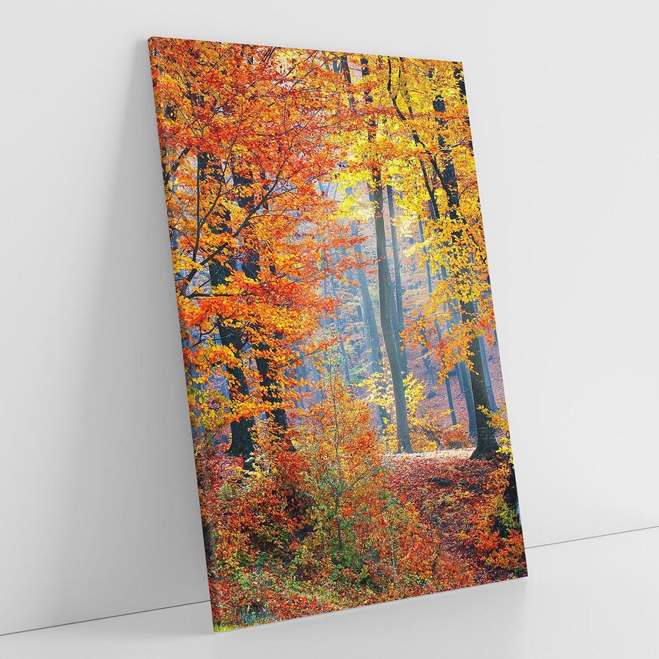 Obraz na płótnie 80x120 - Jesienny taniec lasu - jesień, las